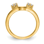14k 1/6 carat Lab Grown Diamond VS/SI+ G+ Complete Ring Wrap