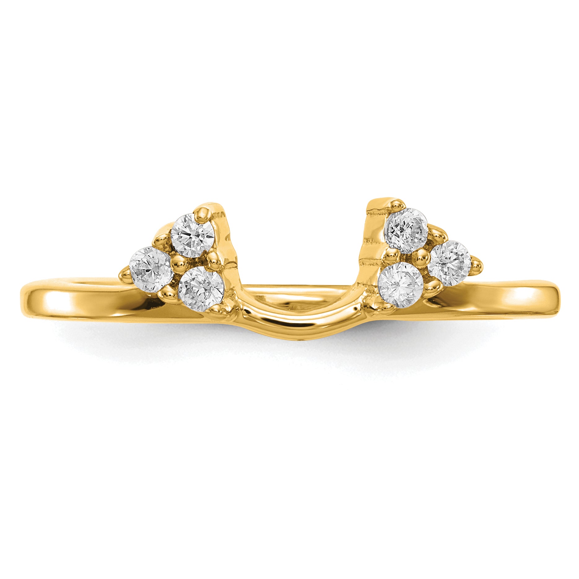 14k 1/6 carat Lab Grown Diamond VS/SI+ G+ Complete Ring Wrap