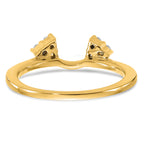 14k 1/6 carat Lab Grown Diamond VS/SI+ G+ Complete Ring Wrap
