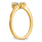 14k 1/6 carat Lab Grown Diamond VS/SI+ G+ Complete Ring Wrap