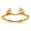 14k 1/6 carat Lab Grown Diamond VS/SI+ G+ Complete Ring Wrap