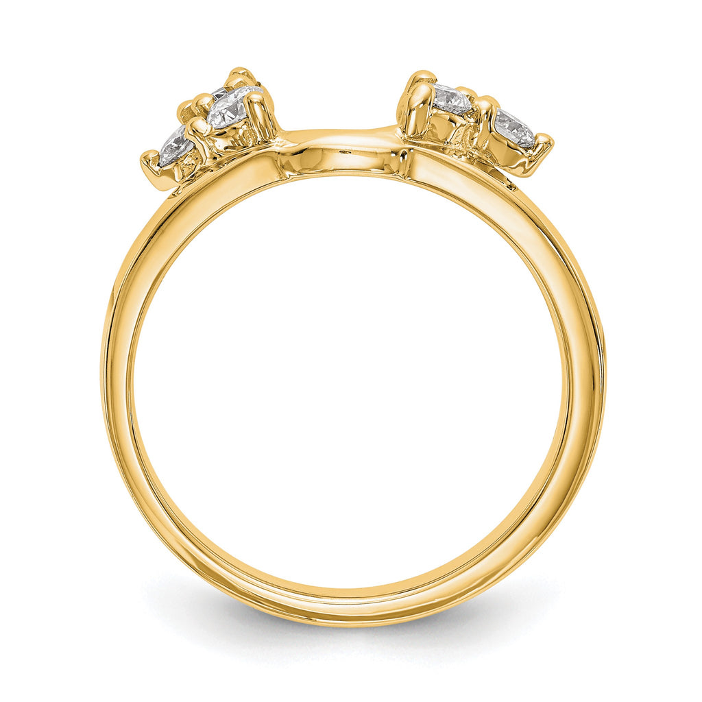Lab-Grown Diamond Ring Wrap in 14K Yellow Gold, 1.7mm (3/8 ct. tw.), Size 7 - Sophia Jewelers