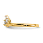 Lab-Grown Diamond Ring Wrap in 14K Yellow Gold, 1.7mm (3/8 ct. tw.), Size 7 - Sophia Jewelers