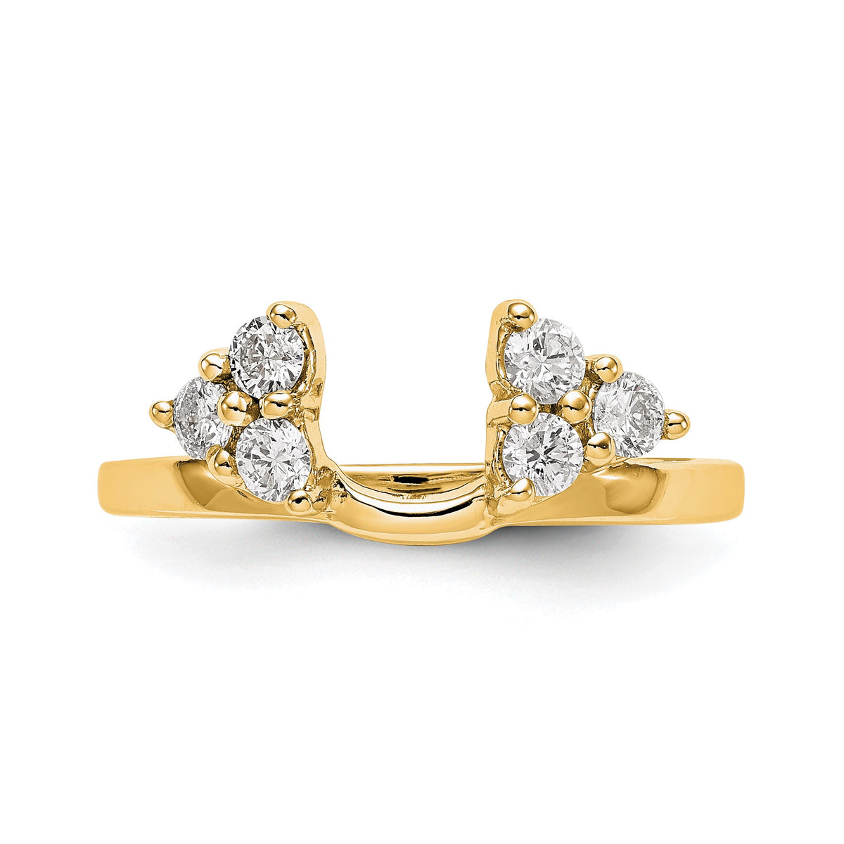 Lab-Grown Diamond Ring Wrap in 14K Yellow Gold, 1.7mm (3/8 ct. tw.), Size 7 - Sophia Jewelers