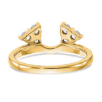 Lab-Grown Diamond Ring Wrap in 14K Yellow Gold, 1.7mm (3/8 ct. tw.), Size 7 - Sophia Jewelers