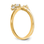 Lab-Grown Diamond Ring Wrap in 14K Yellow Gold, 1.7mm (3/8 ct. tw.), Size 7 - Sophia Jewelers