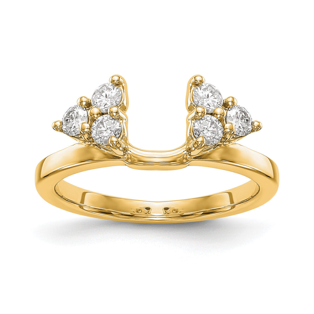 Lab-Grown Diamond Ring Wrap in 14K Yellow Gold, 1.7mm (3/8 ct. tw.), Size 7 - Sophia Jewelers