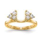 Lab-Grown Diamond Ring Wrap in 14K Yellow Gold, 1.7mm (3/8 ct. tw.), Size 7 - Sophia Jewelers
