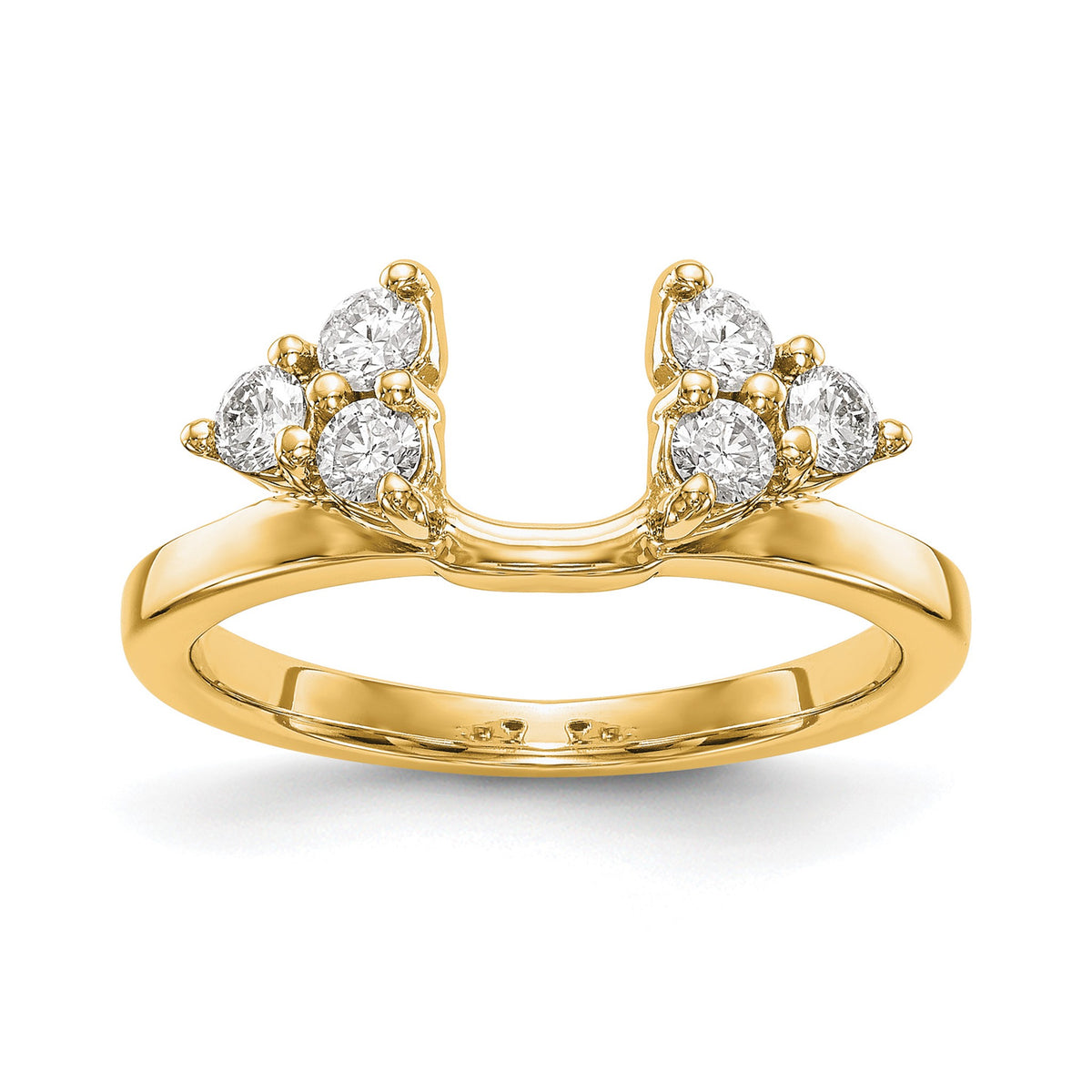Lab-Grown Diamond Ring Wrap in 14K Yellow Gold, 1.7mm (3/8 ct. tw.), Size 7 - Sophia Jewelers