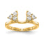 Lab-Grown Diamond Ring Wrap in 14K Yellow Gold, 1.7mm (3/8 ct. tw.), Size 7 - Sophia Jewelers
