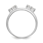 14k White Gold 1/3 carat Lab Grown Diamond VS/SI+ G+ Complete Ring Wrap