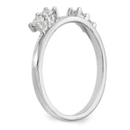 14k White Gold 1/3 carat Lab Grown Diamond VS/SI+ G+ Complete Ring Wrap