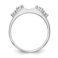 14k White Gold 1/2 carat Lab Grown Diamond VS/SI+ G+ Complete Ring Wrap