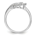 14k White Gold 1/6 carat Lab Grown Diamond VS/SI+ G+ Complete Ring Wrap