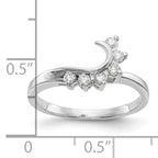 14k White Gold 1/6 carat Lab Grown Diamond VS/SI+ G+ Complete Ring Wrap