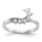 14k White Gold 1/6 carat Lab Grown Diamond VS/SI+ G+ Complete Ring Wrap