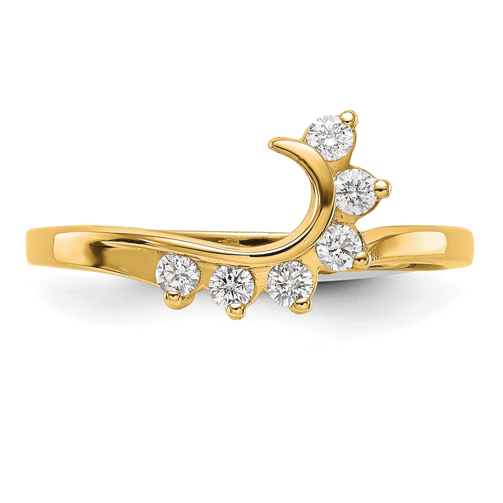 14k 1/6 carat Lab Grown Diamond VS/SI+ G+ Complete Ring Wrap