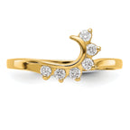14k 1/6 carat Lab Grown Diamond VS/SI+ G+ Complete Ring Wrap