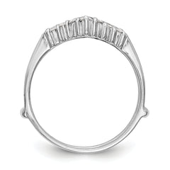 14k White Gold 1/3 carat Lab Grown Diamond VS/SI+ G+ Complete Ring Guard