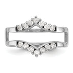 14k White Gold 1/3 carat Lab Grown Diamond VS/SI+ G+ Complete Ring Guard