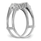 14k White Gold 1/3 carat Lab Grown Diamond VS/SI+ G+ Complete Ring Guard