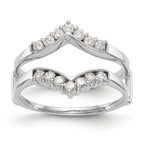 14k White Gold 1/3 carat Lab Grown Diamond VS/SI+ G+ Complete Ring Guard