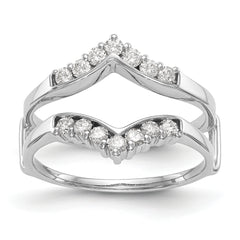 14k White Gold 1/3 carat Lab Grown Diamond VS/SI+ G+ Complete Ring Guard