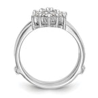14k White Gold 1/3 carat Lab Grown Diamond VS/SI+ G+ Complete Ring Guard