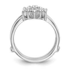 14k White Gold 1/3 carat Lab Grown Diamond VS/SI+ G+ Complete Ring Guard