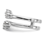 14k White Gold 1/3 carat Lab Grown Diamond VS/SI+ G+ Complete Ring Guard