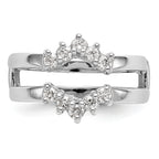 14k White Gold 1/3 carat Lab Grown Diamond VS/SI+ G+ Complete Ring Guard
