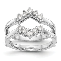 14k White Gold 1/3 carat Lab Grown Diamond VS/SI+ G+ Complete Ring Guard