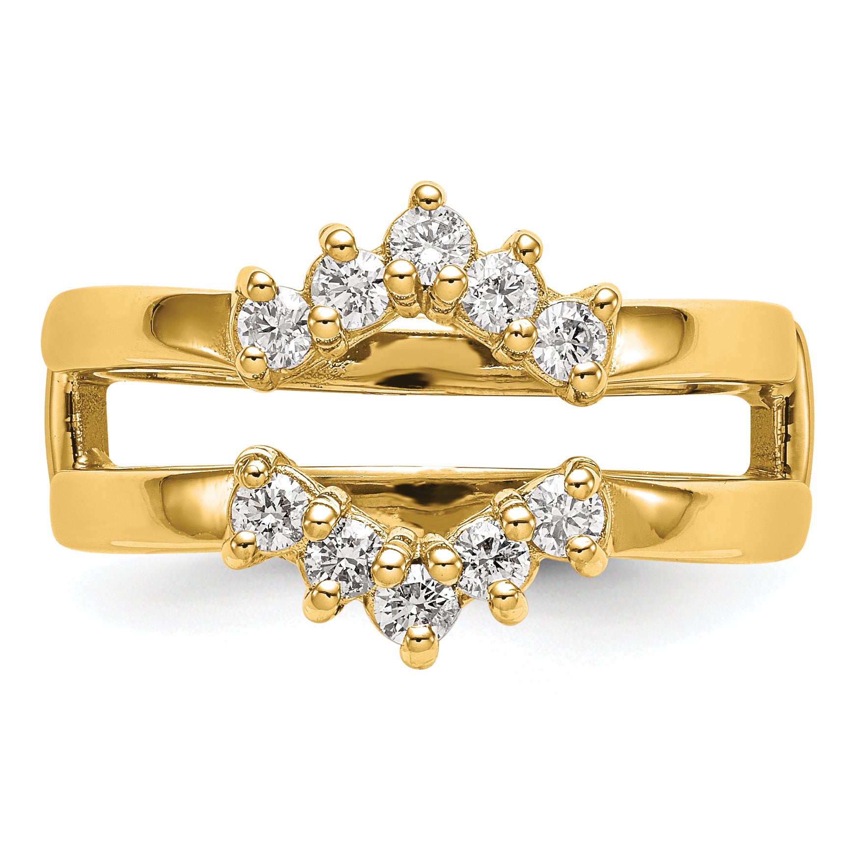 14k 1/3 carat Lab Grown Diamond VS/SI+ G+ Complete Ring Guard
