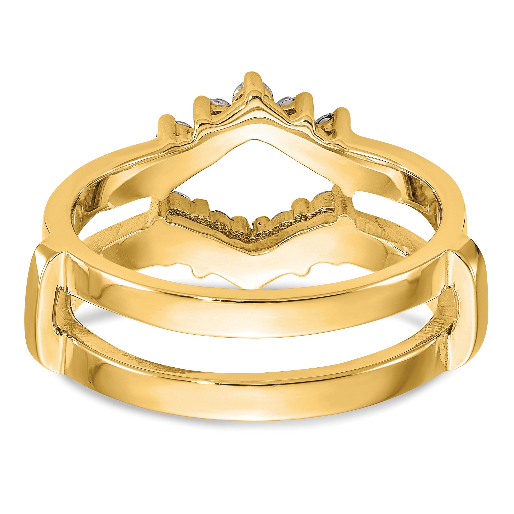 14k 1/3 carat Lab Grown Diamond VS/SI+ G+ Complete Ring Guard