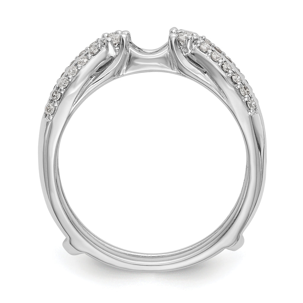 14K White Gold 1/4 carat Diamond Complete Ring Guard