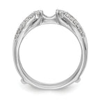 14K White Gold 1/4 carat Diamond Complete Ring Guard