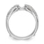 14K White Gold 1/4 carat Diamond Complete Ring Guard