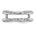 14k White Gold 1/4 carat Lab Grown Diamond VS/SI+ G+ Complete Ring Guard