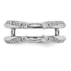 14K White Gold 1/4 carat Diamond Complete Ring Guard
