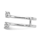 14k White Gold 1/5 carat Lab Grown Diamond VS/SI+ G+ Complete Ring Guard