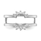 14k White Gold 1/5 carat Lab Grown Diamond VS/SI+ G+ Complete Ring Guard