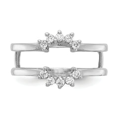 14k White Gold 1/5 carat Lab Grown Diamond VS/SI+ G+ Complete Ring Guard