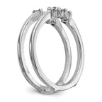 14k White Gold 1/5 carat Lab Grown Diamond VS/SI+ G+ Complete Ring Guard