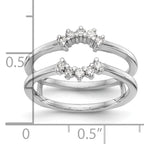 14k White Gold 1/5 carat Lab Grown Diamond VS/SI+ G+ Complete Ring Guard