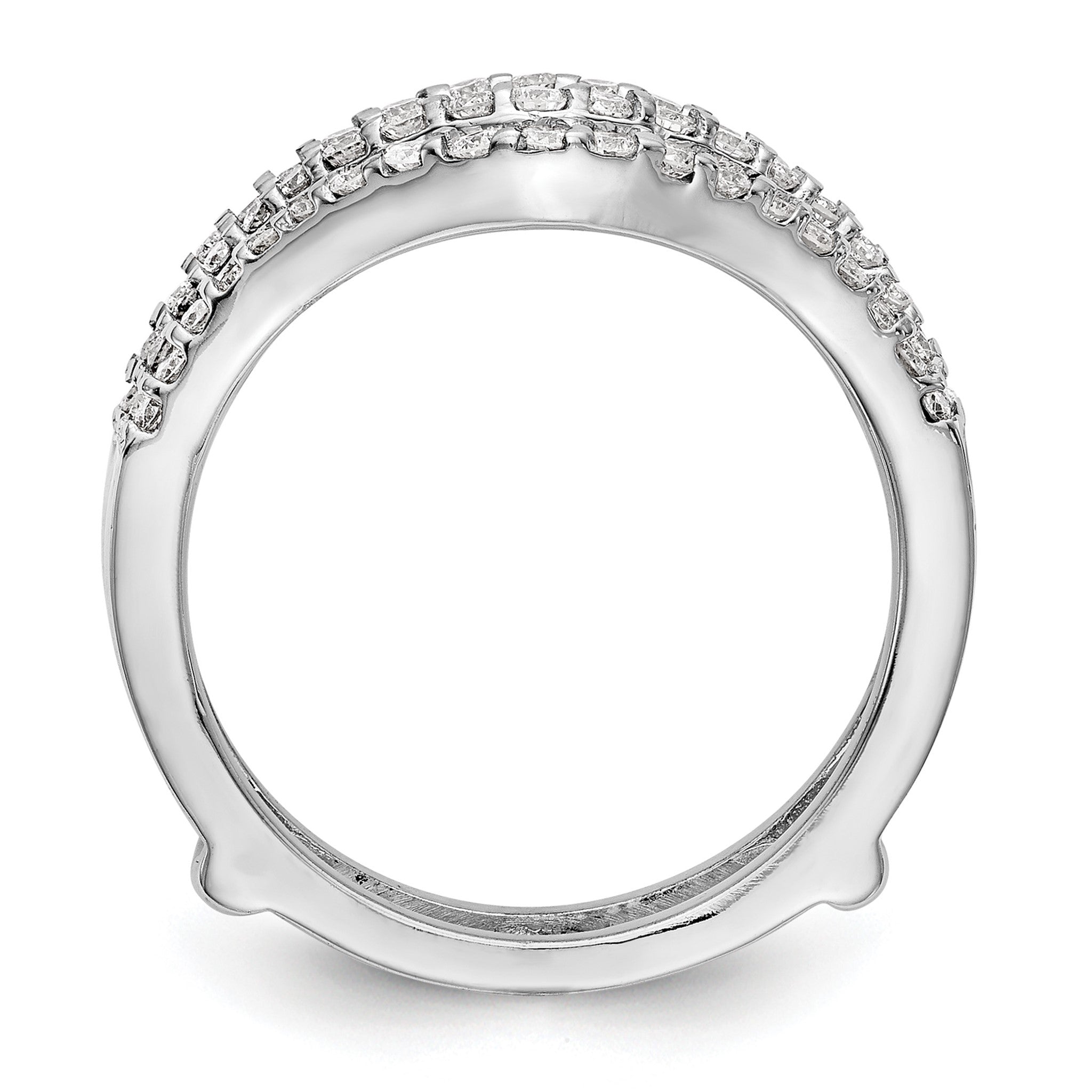 Lab-Grown Diamond Ring Guard in 14K White Gold, 6.8mm (5/8 ct. tw.), Size 7 Secondary image