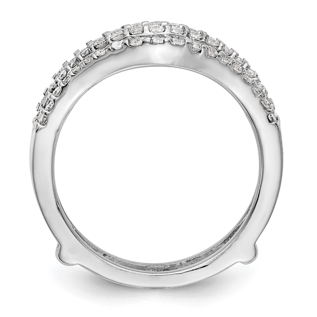 Lab-Grown Diamond Ring Guard in 14K White Gold, 6.8mm (5/8 ct. tw.), Size 7 - Sophia Jewelers