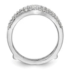 Lab-Grown Diamond Ring Guard in 14K White Gold, 6.8mm (5/8 ct. tw.), Size 7 - Sophia Jewelers