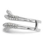 Lab-Grown Diamond Ring Guard in 14K White Gold, 6.8mm (5/8 ct. tw.), Size 7 - Sophia Jewelers