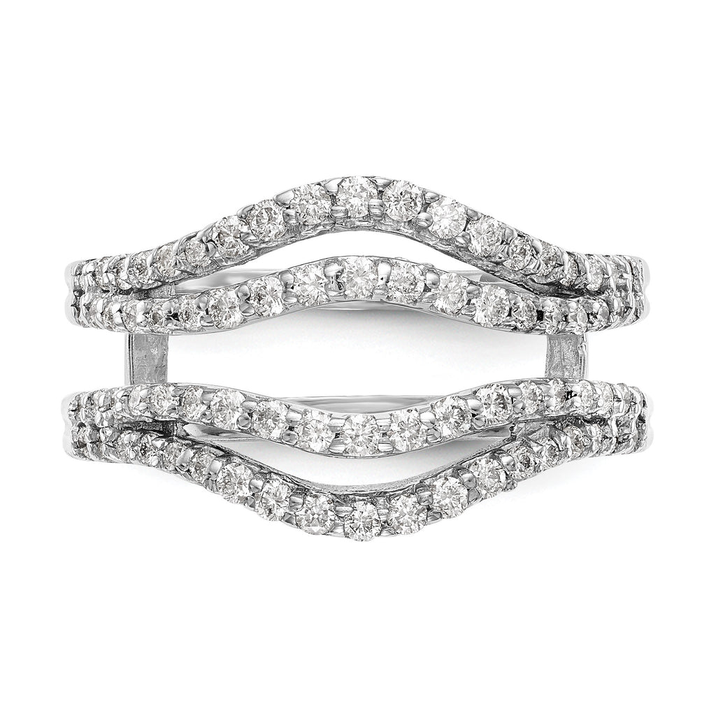 Lab-Grown Diamond Ring Guard in 14K White Gold, 6.8mm (5/8 ct. tw.), Size 7 - Sophia Jewelers