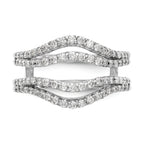 Lab-Grown Diamond Ring Guard in 14K White Gold, 6.8mm (5/8 ct. tw.), Size 7 - Sophia Jewelers